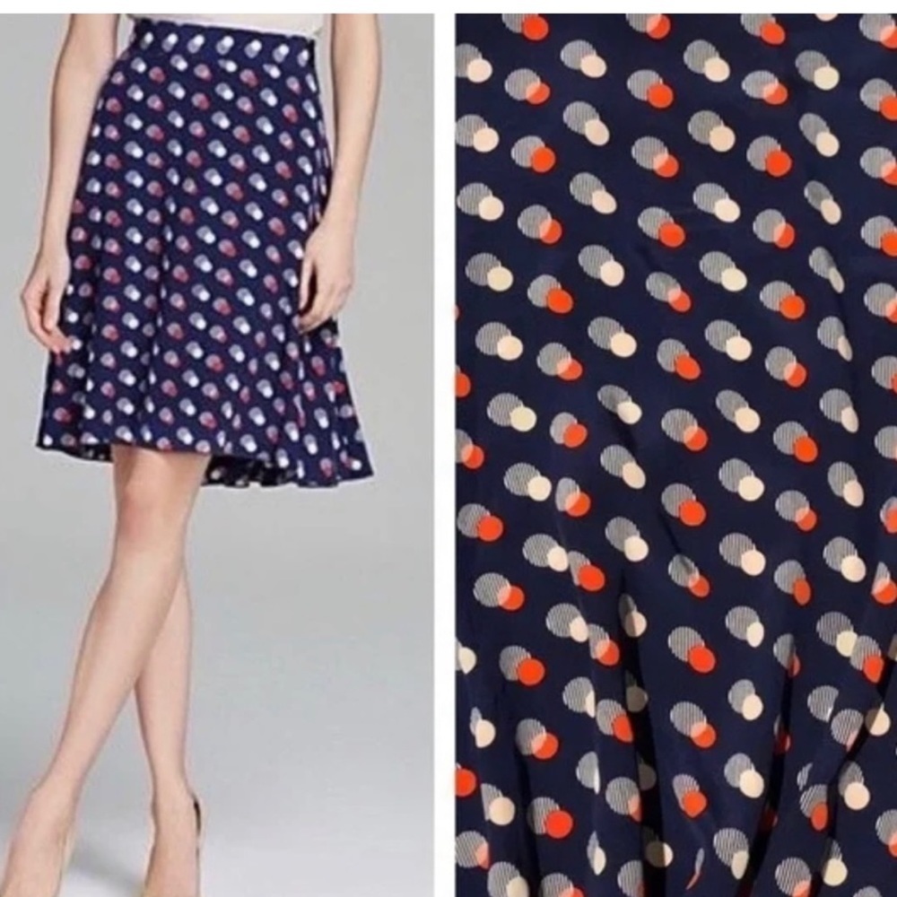 Kate Spade New York Holland Polka Dot Print Silk A Line Skirt
Sz 10 EUC